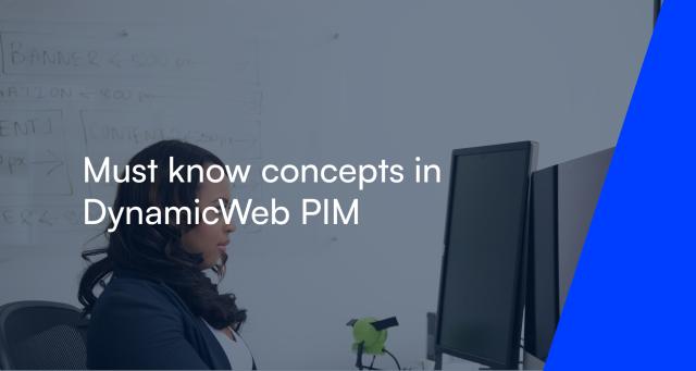Must know concepts in DynamicWeb PIM